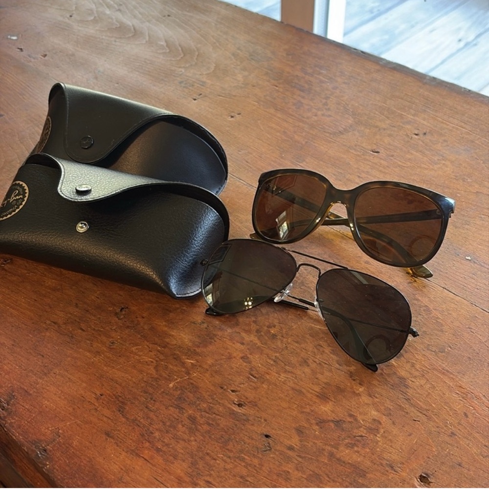 Two Ray-Ban glasses - the lenses are prescription so need to be swapped out